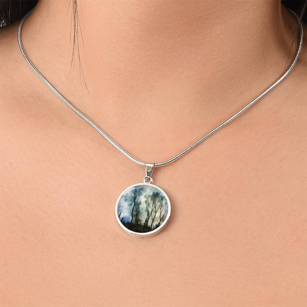 Glasgow Necropolis Moonlight | Scottish Art Jewellery | Luxury Necklace