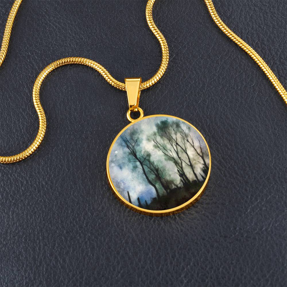 Glasgow Necropolis Moonlight | Scottish Art Jewellery | Luxury Necklace