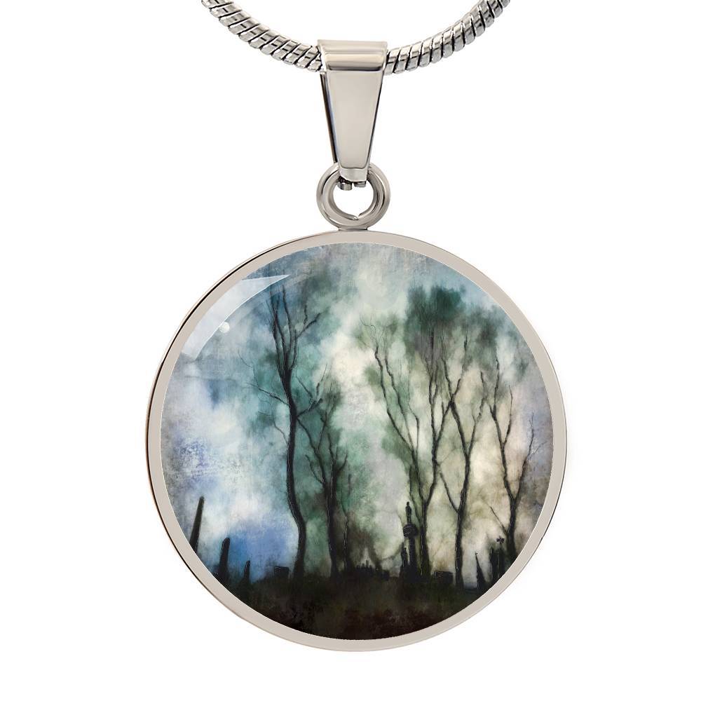 Glasgow Necropolis Moonlight | Scottish Art Jewelry | Luxury Designer Necklace