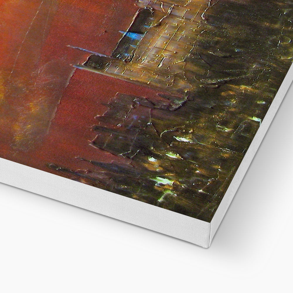 Glasgow University Dusk Canvas