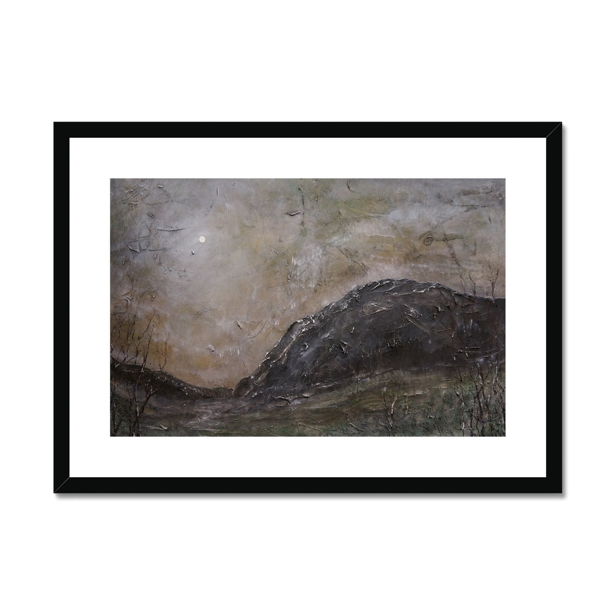 Glen Nevis Moonlight Painting | Framed & Mounted Prints From Scotland