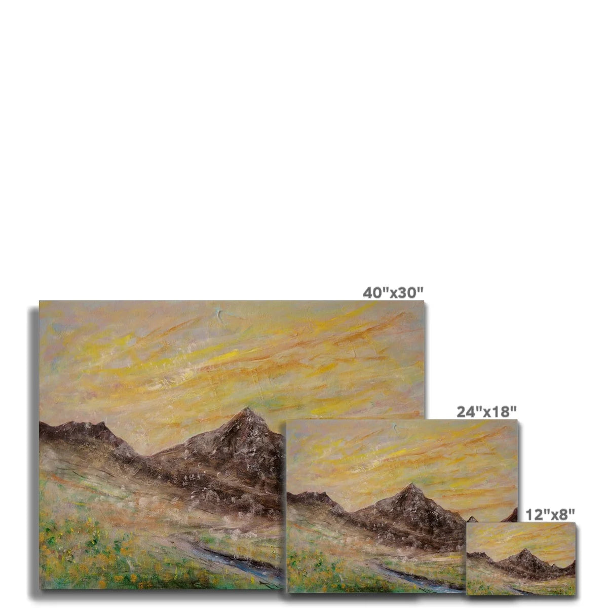 Glen Rosa Arran Original Landscape Painting on Canvas - Art Gallery Scotland Worldwide Shipping Paintings | Prints | Gifts