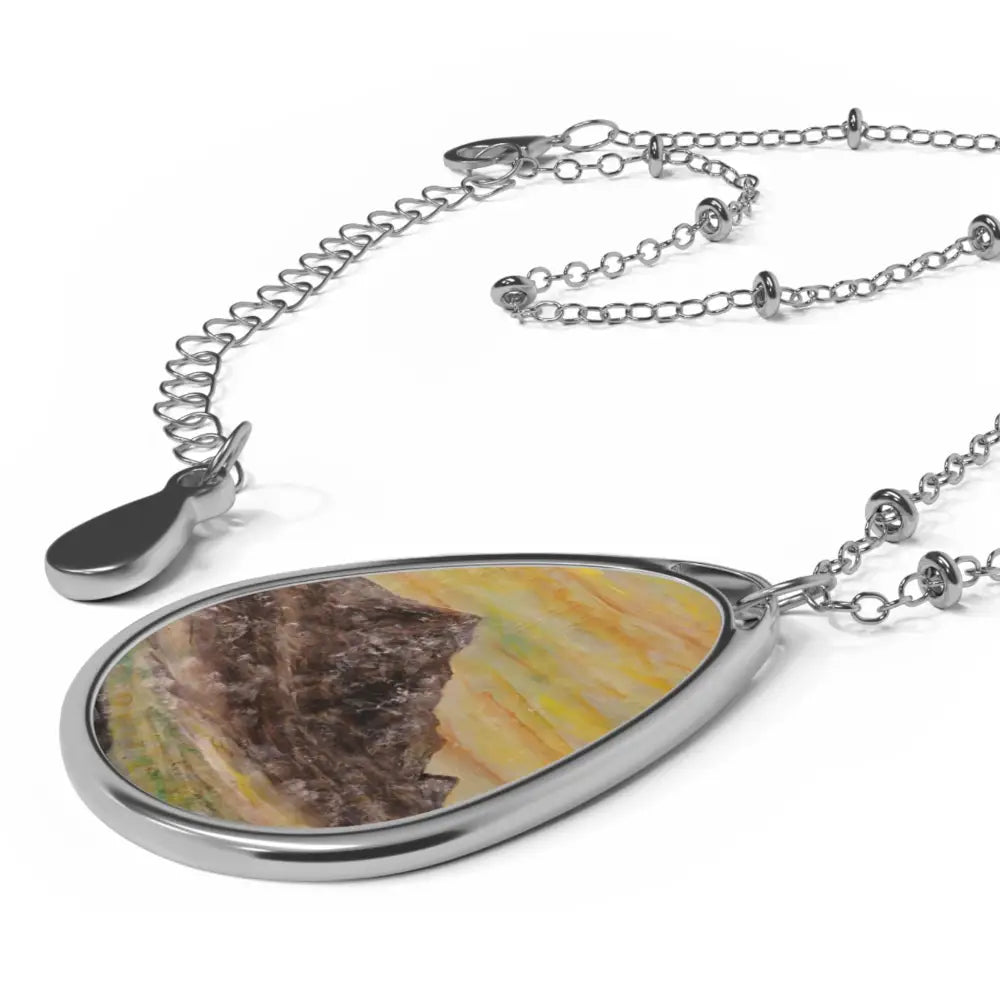 Arran Art Ellipse Pendant Necklace