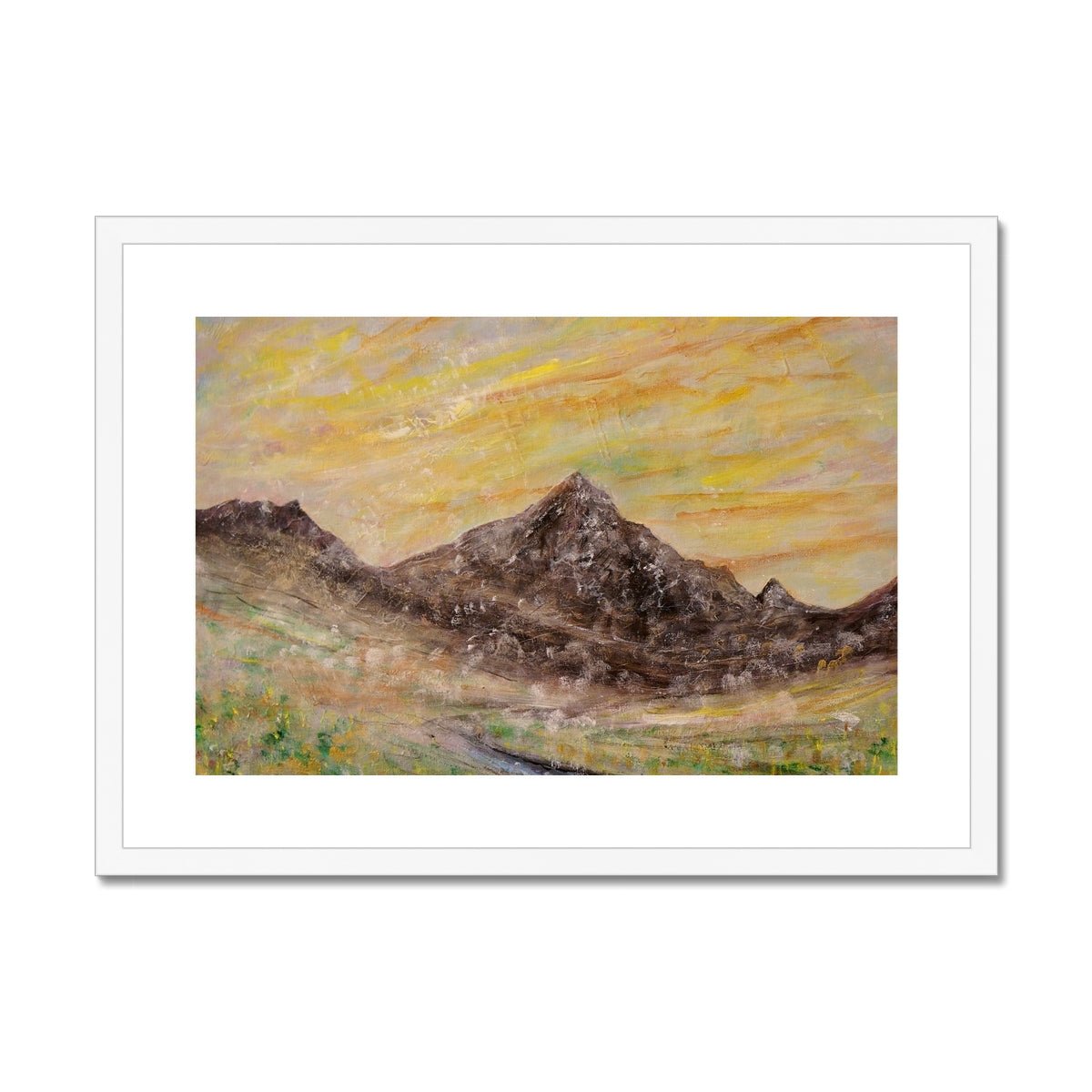 Glen Rosa Mist Painting | Framed & Mounted Prints From Scotland