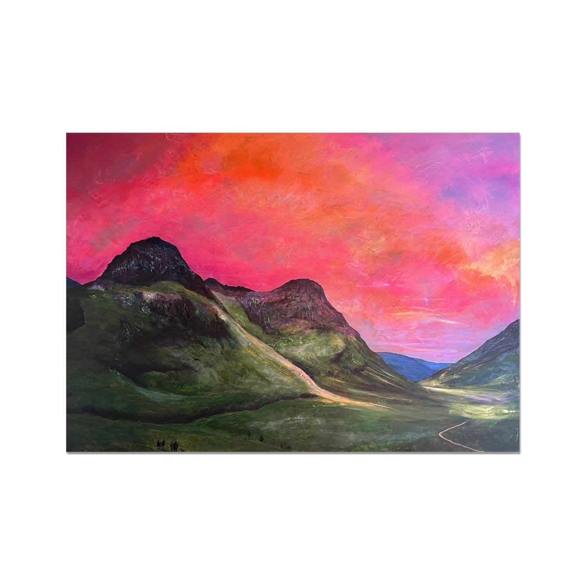 Glencoe Dusk Painting | Signed Art Prints From Scotland | By Scottish Artist Hunter