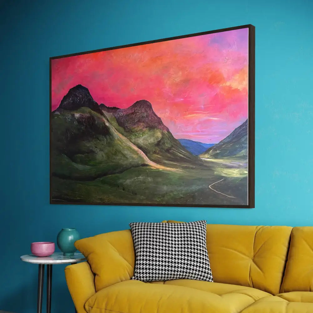Glencoe Dusk - Scottish Statement Interior Wall Art - Gallery Scotland