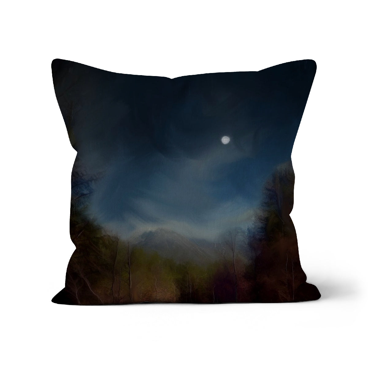 Glencoe Lochan Moonlight Art Gifts Cushion