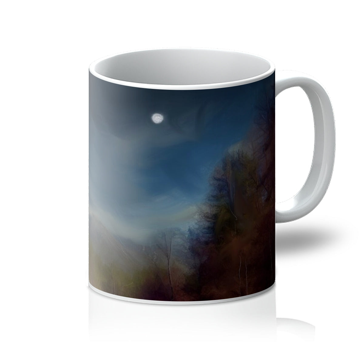 Glencoe Lochan Moonlight Art Gifts Mug