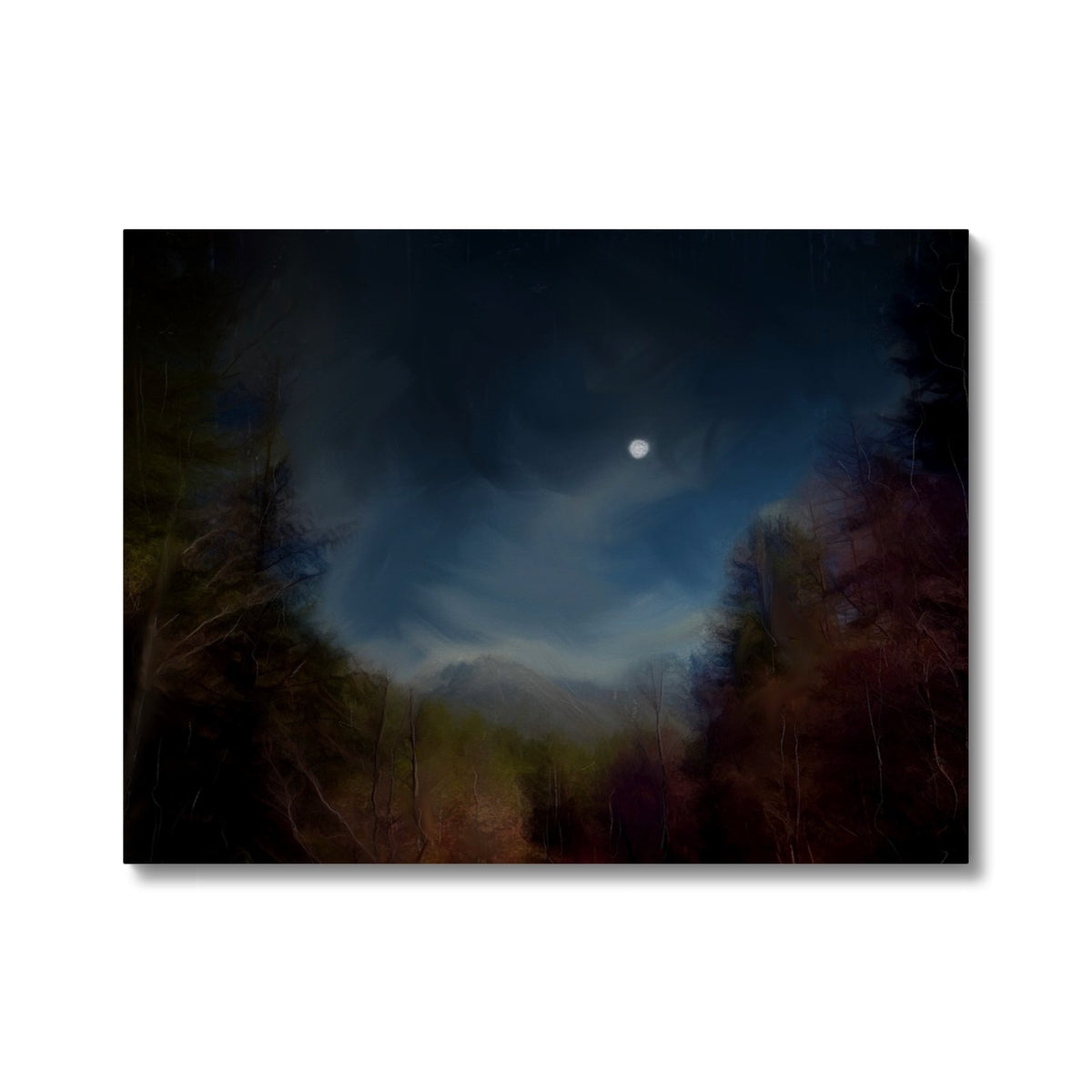 Glencoe Lochan Moonlight Painting | Canvas Prints From Scotland