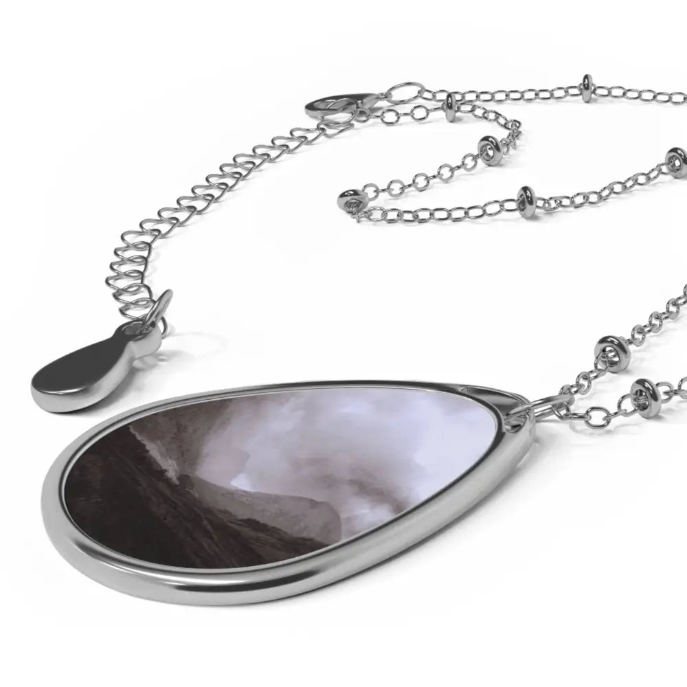 Glencoe Mist Art Necklace Zinc Alloy Sculpture