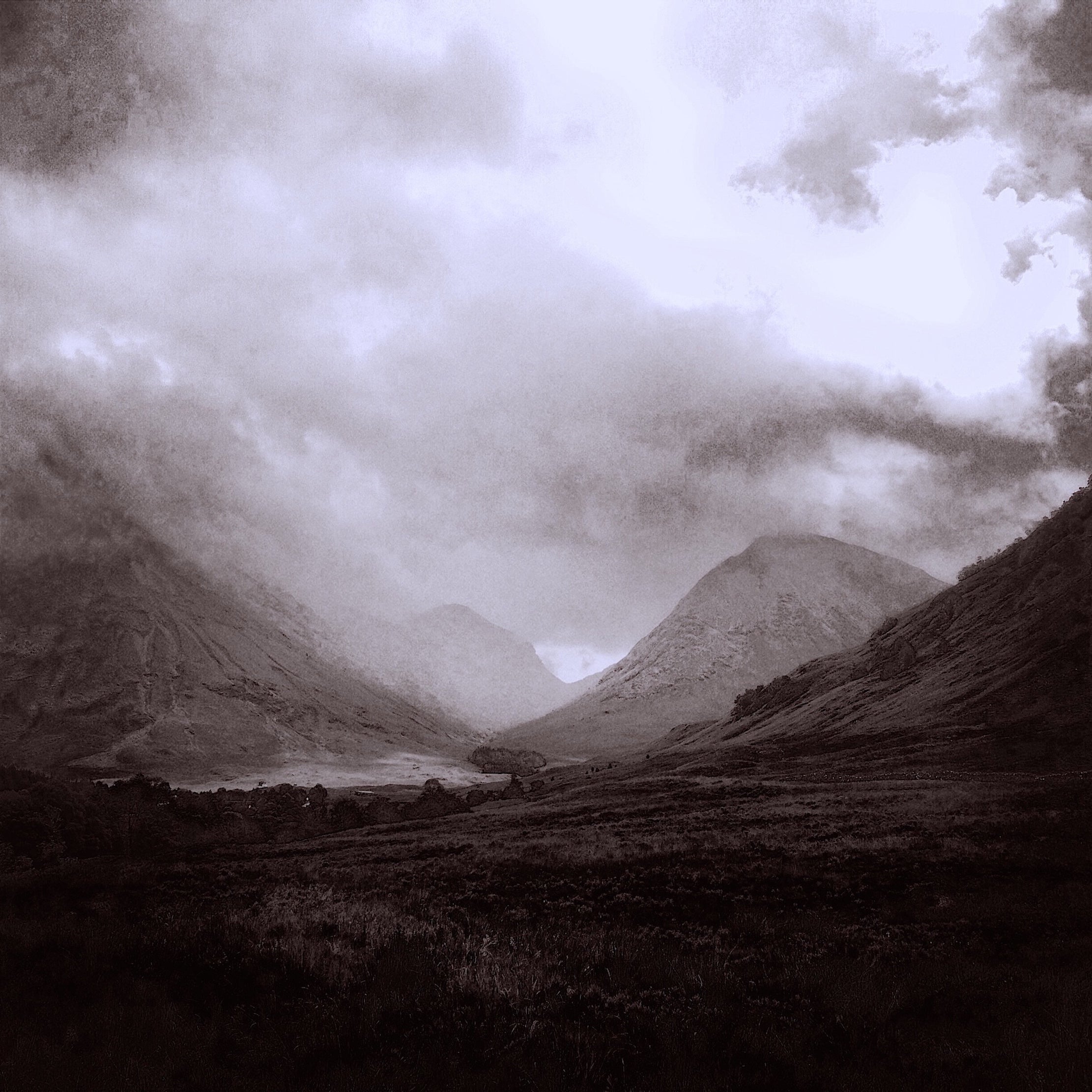 Glencoe Mist Scottish Landscape Painting