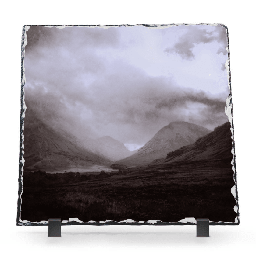 Glencoe Mist Scottish Slate Art