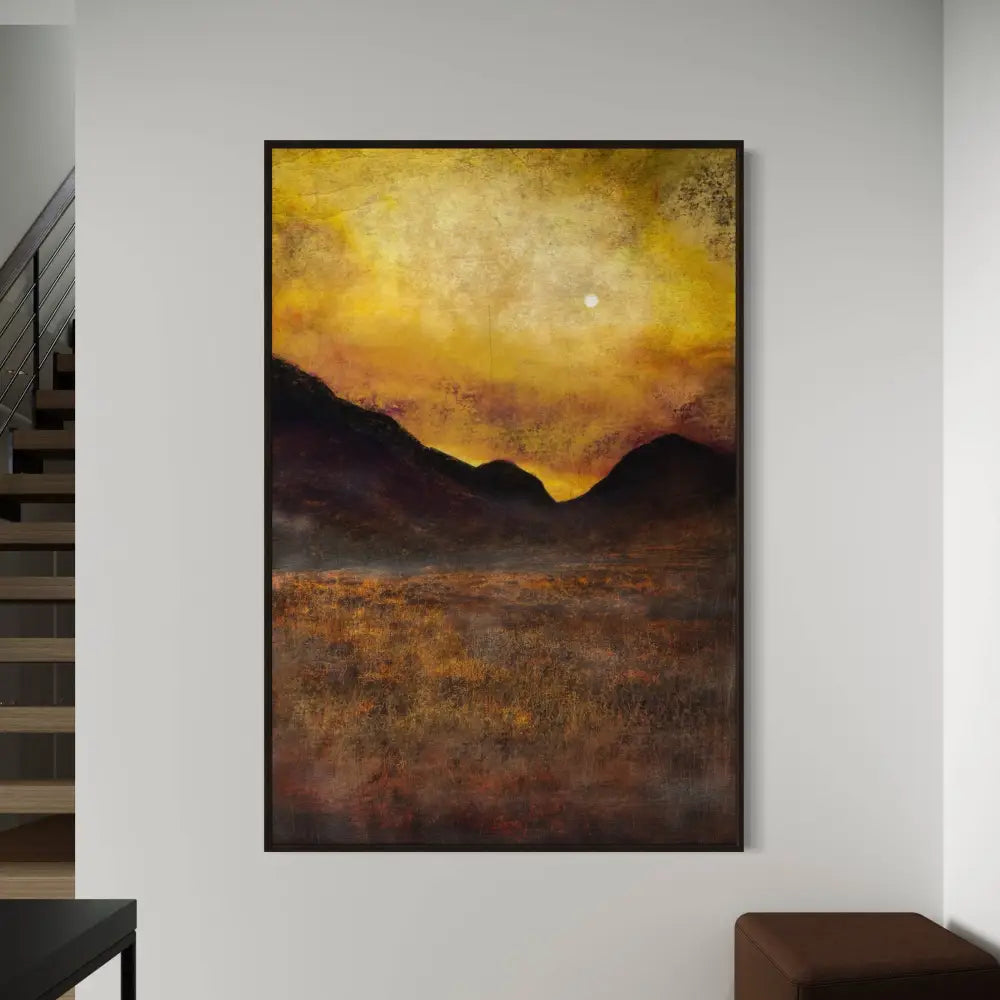 Glencoe Moonlight - Scottish Statement Interior Wall Art - Gallery Scotland