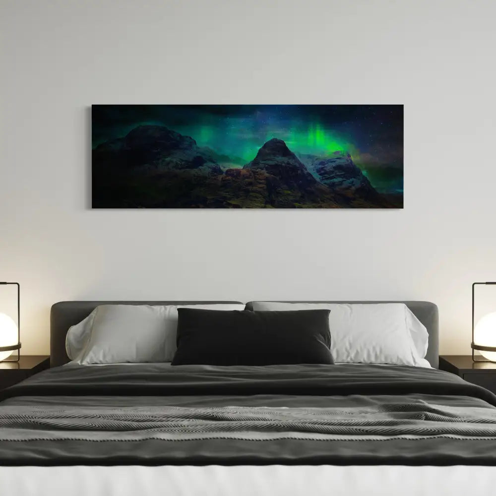 Glencoe Northern Lights Fine Art Print