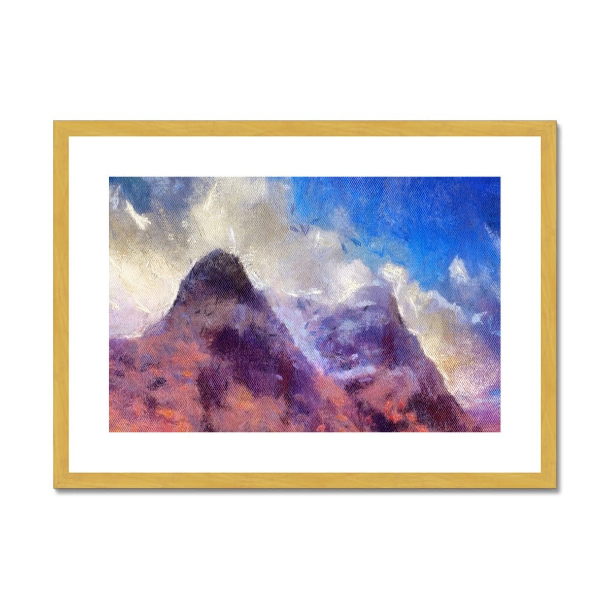 Glencoe Painting | Antique Framed & Mounted Prints From Scotland