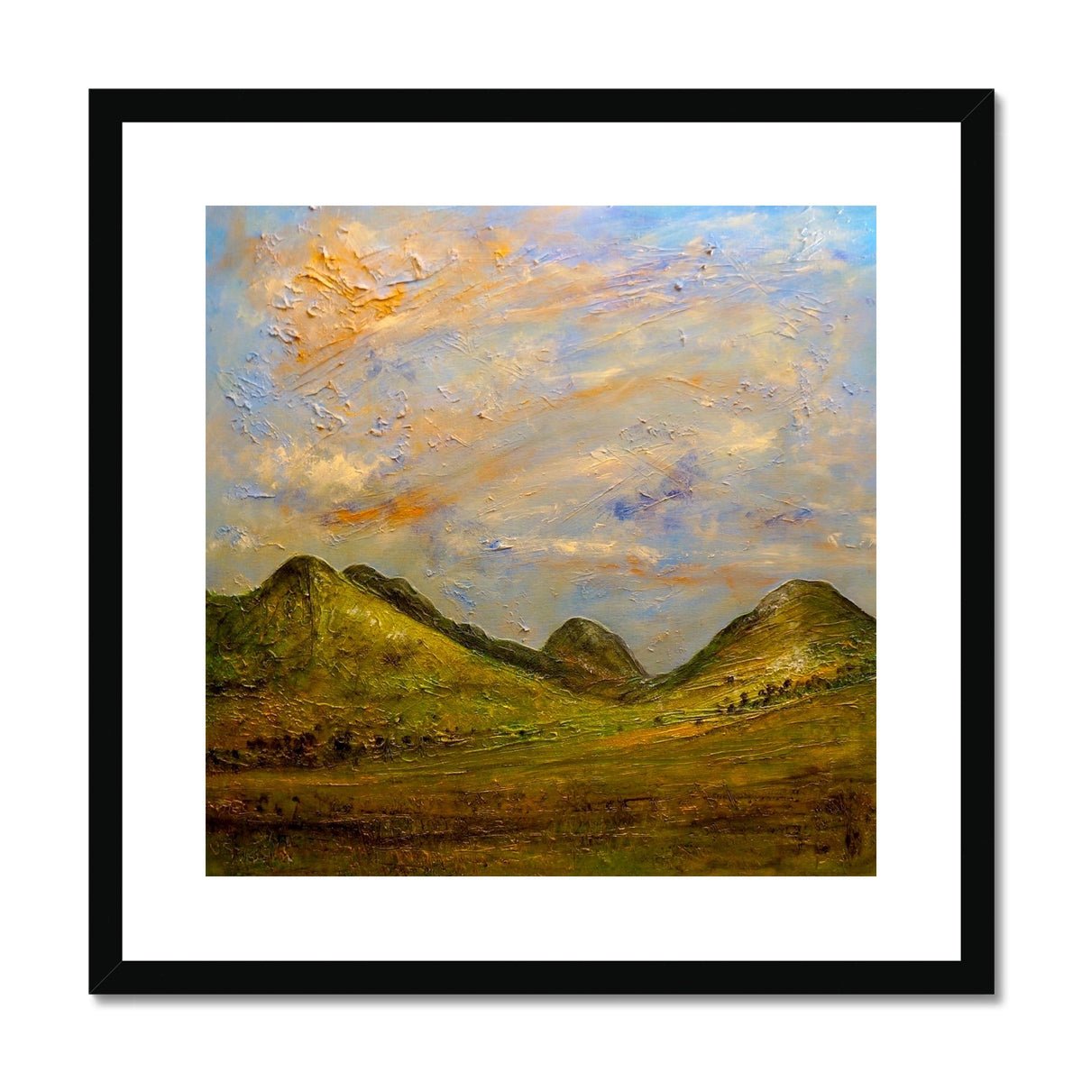 Glencoe Summer Painting | Framed & Mounted Prints From Scotland