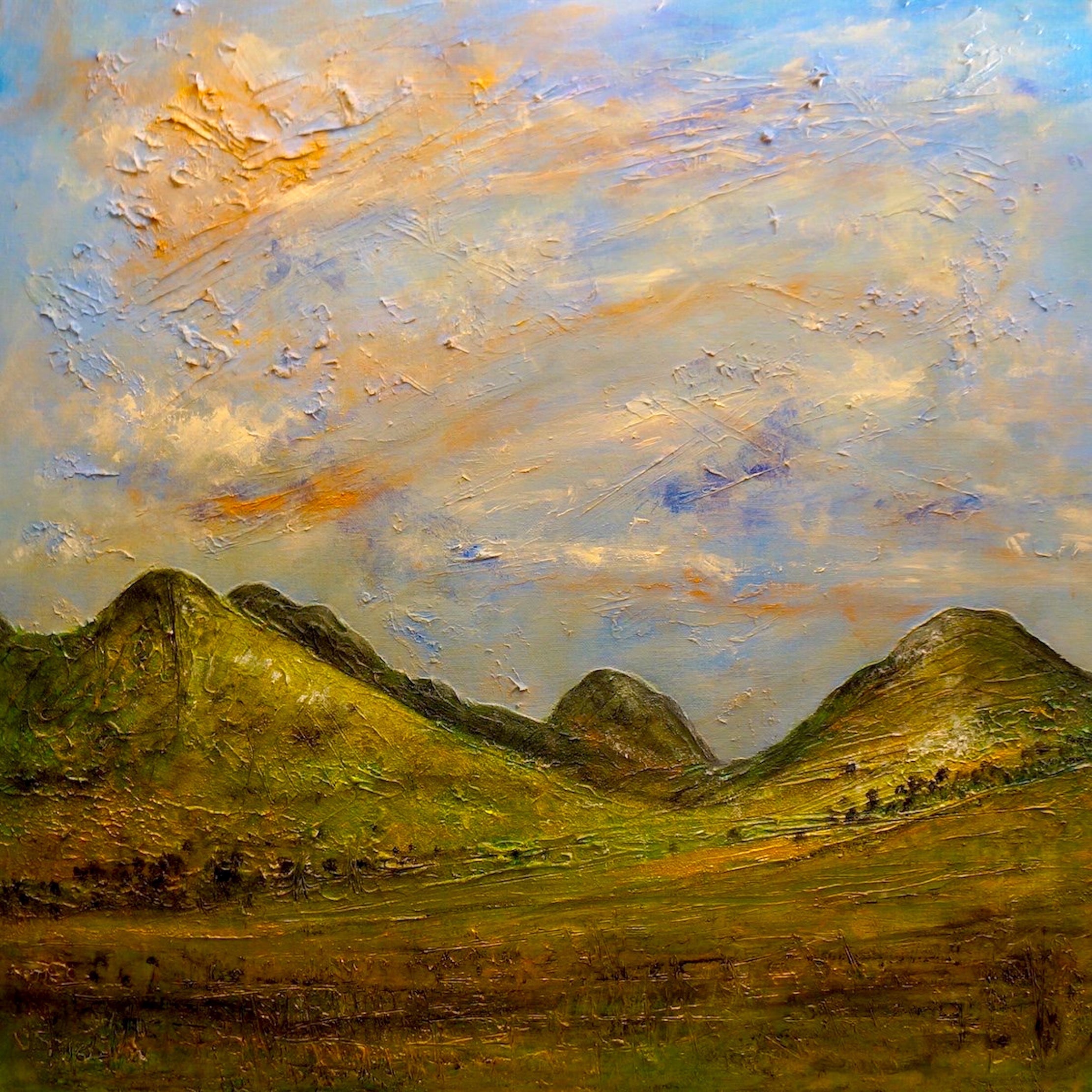 Glencoe Summer Scottish Landscape Painting