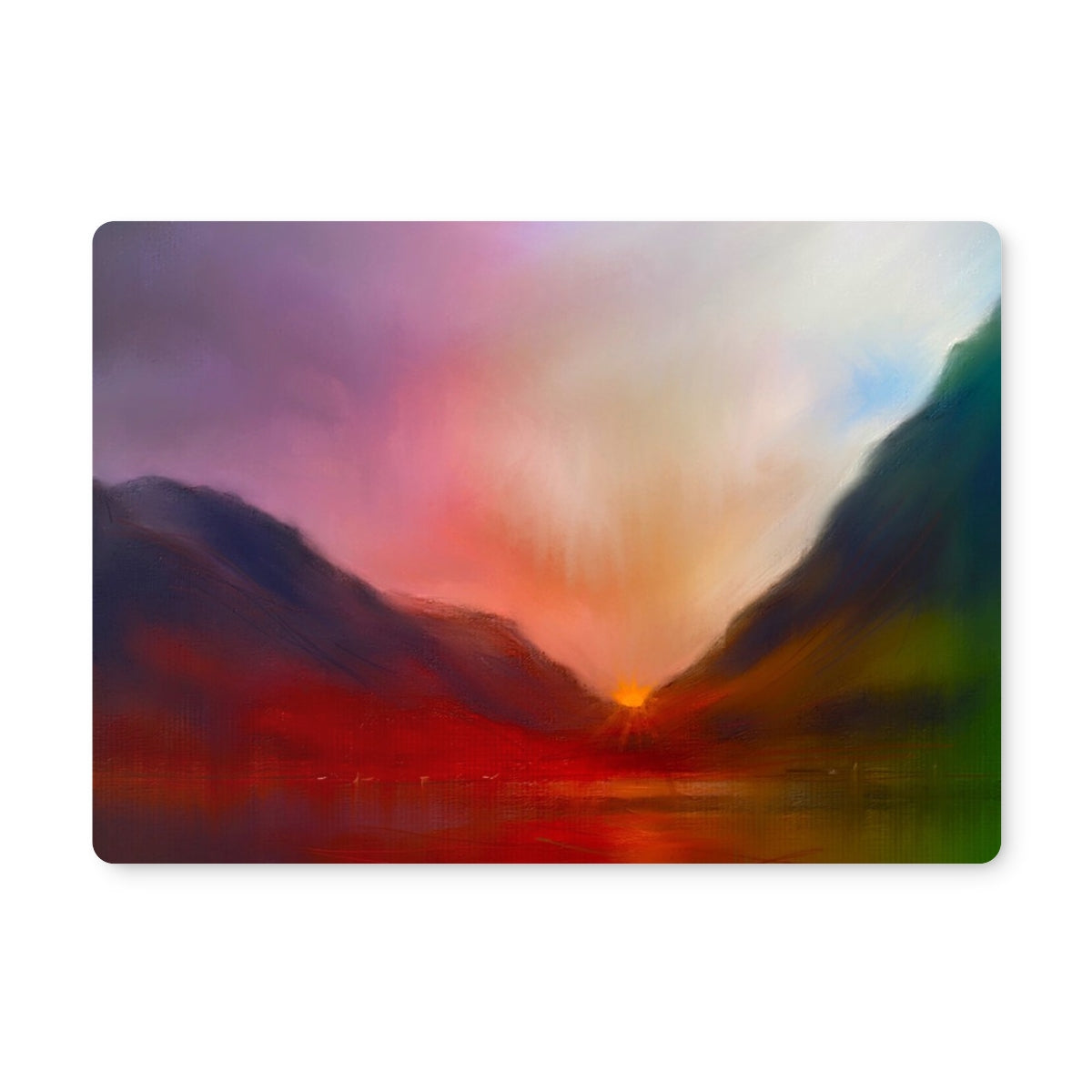 Glencoe Sunset | Scottish Art Gifts | Placemat