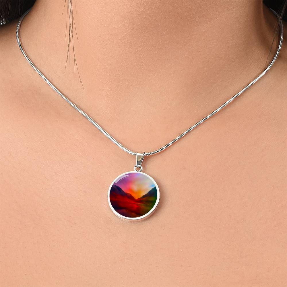 Glencoe Sunset | Scottish Art Jewellery | Luxury Necklace