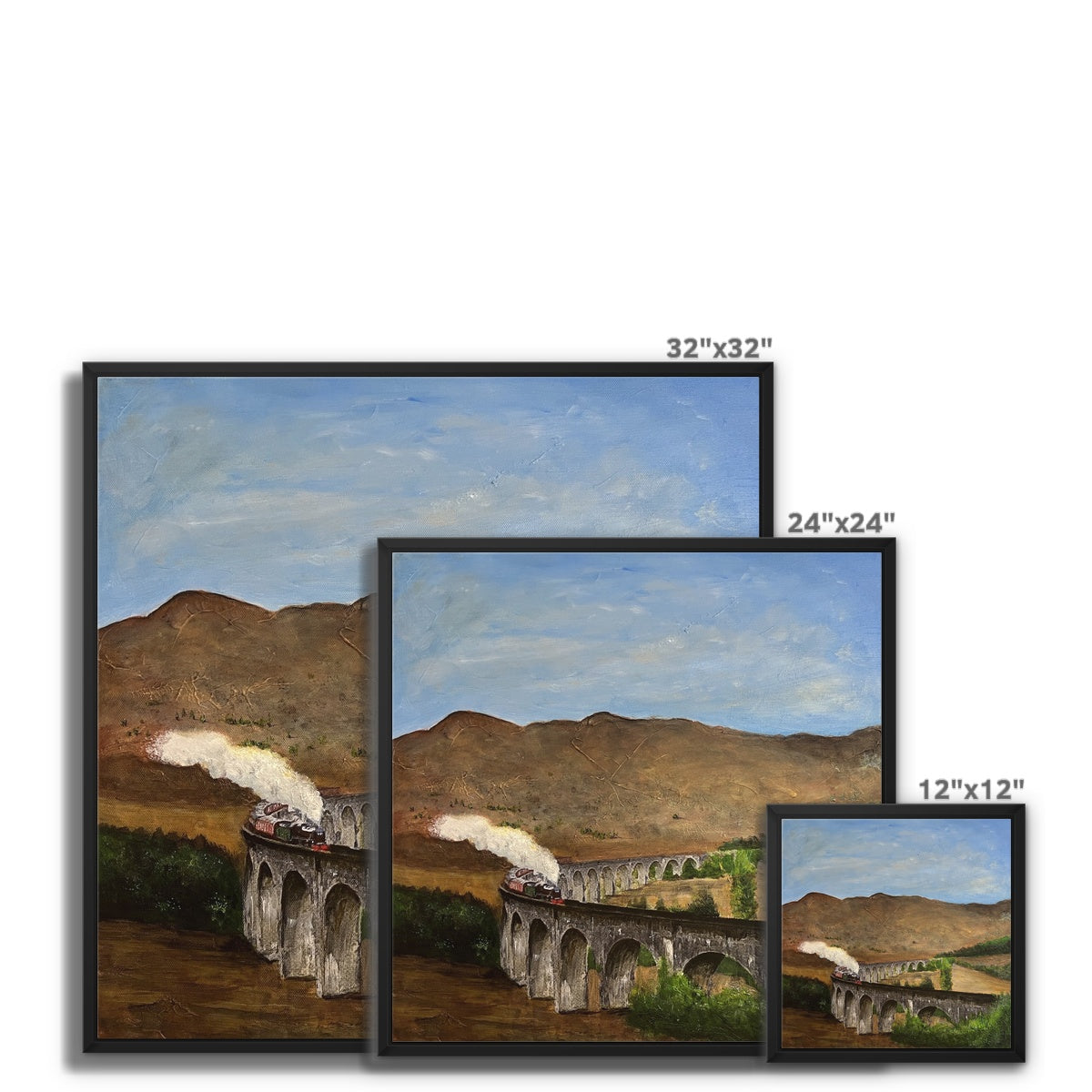 Glenfinnan Viaduct Painting | Framed Canvas Prints From Scotland