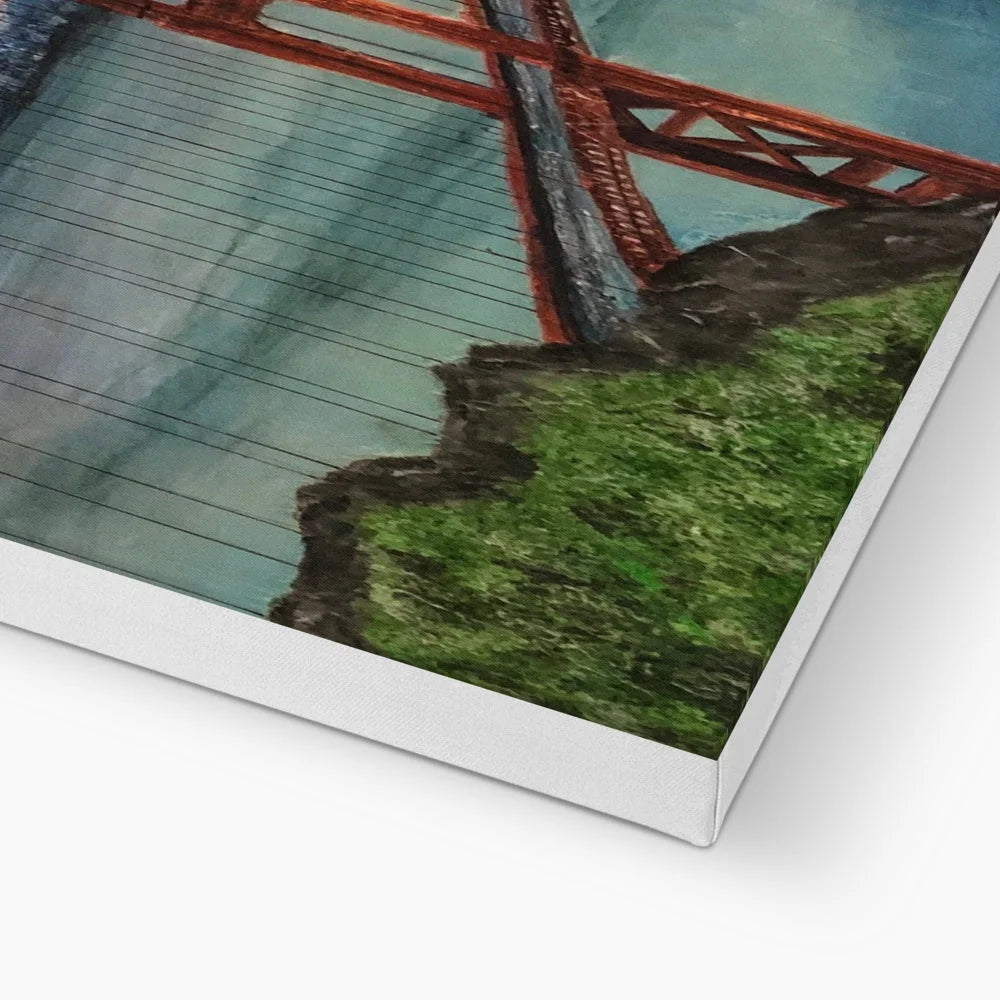 The Golden Gate Bridge Original Cityscape Painting on Canvas - World Art Gallery Scotland Worldwide Shipping Hunter Scottish Prints