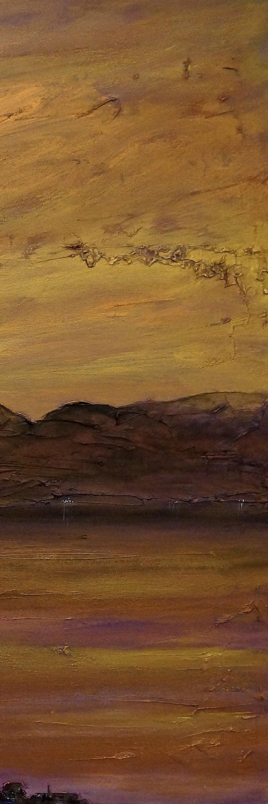 Gourock Autumn Dusk Triptych Canvas Print