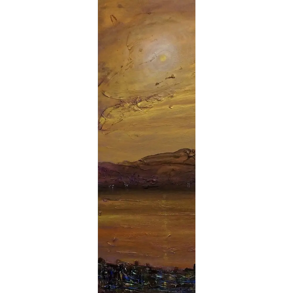 Gourock Autumn Dusk Triptych - Scottish Statement Interior Wall Art - River Clyde Gallery Scotland