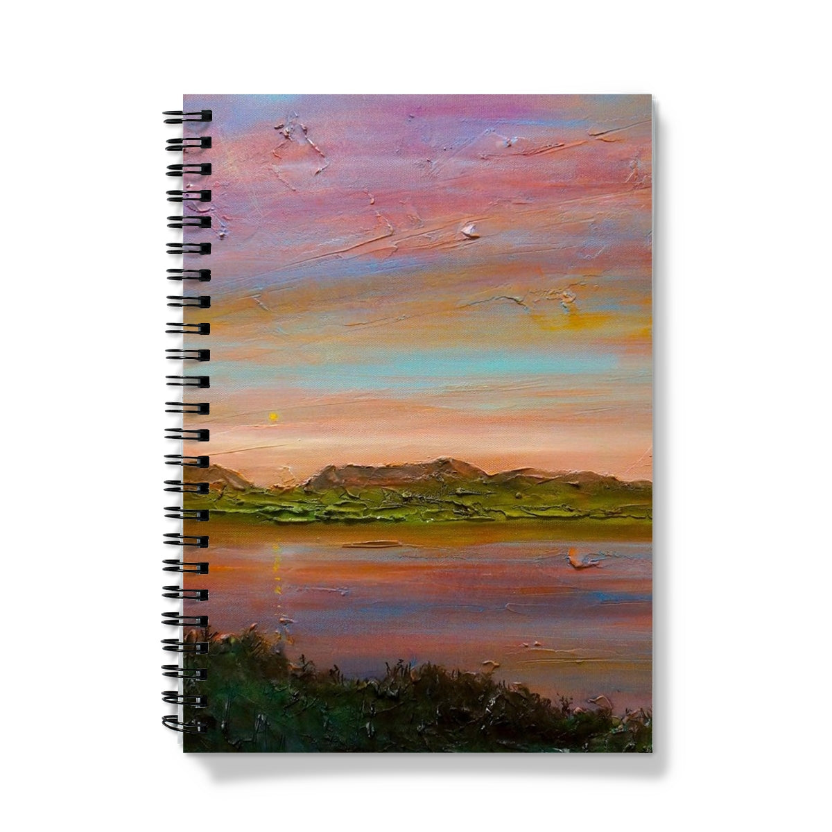 Gourock Golf Club Sunset Art Gifts Notebook