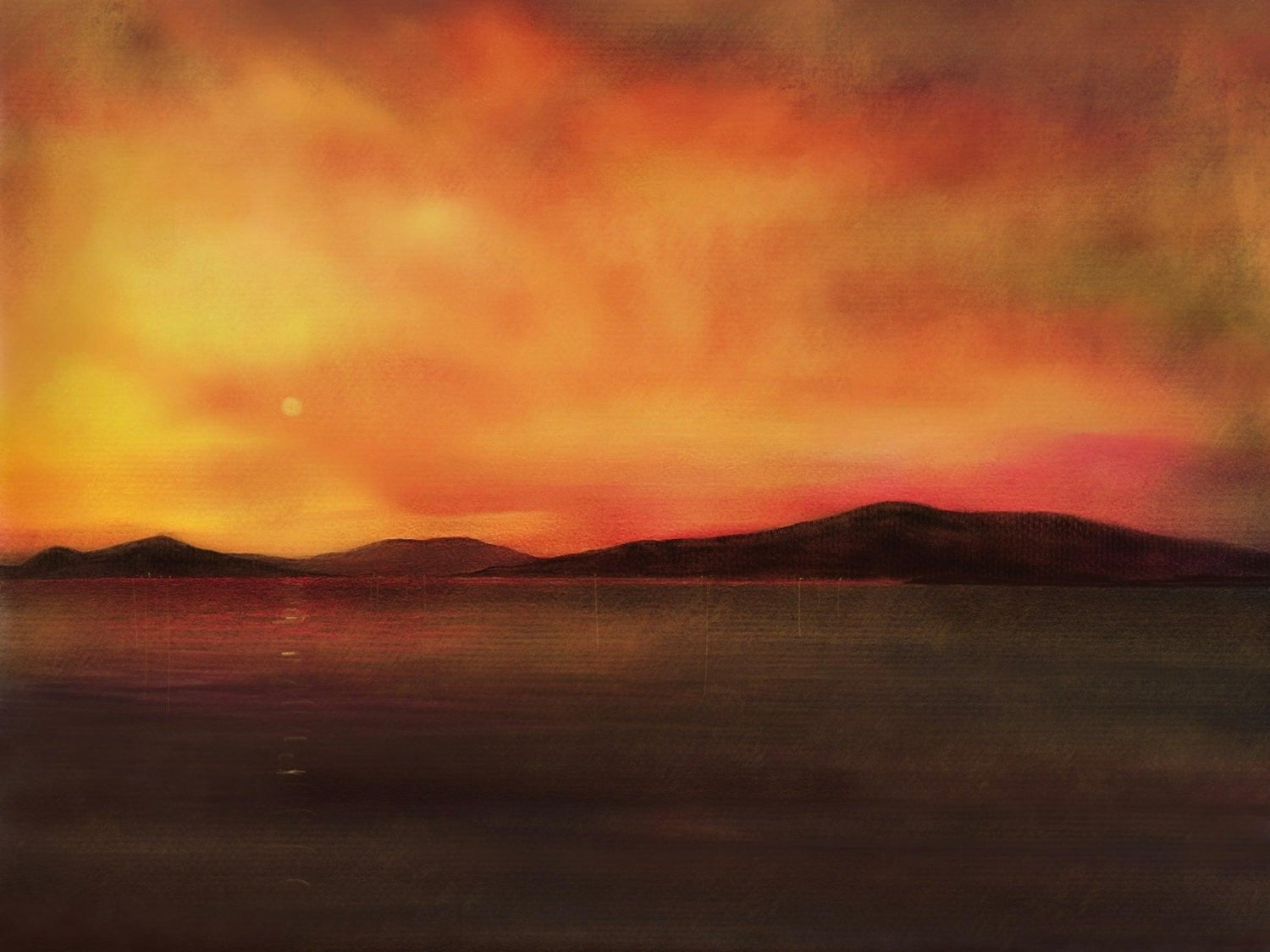 Harris Sunset Painting Fine Art Prints