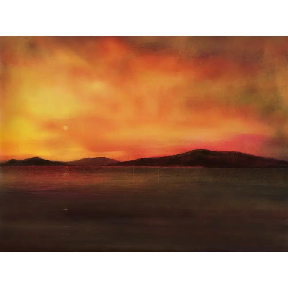 Harris Sunset - Scottish Art Prints - Hebridean Islands Gallery Scotland