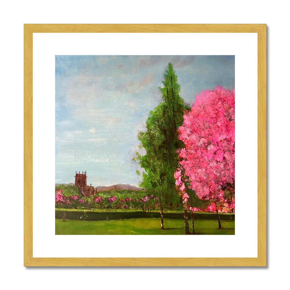 Harrison Park Edinburgh Painting | Antique Framed & Mounted Prints From Scotland