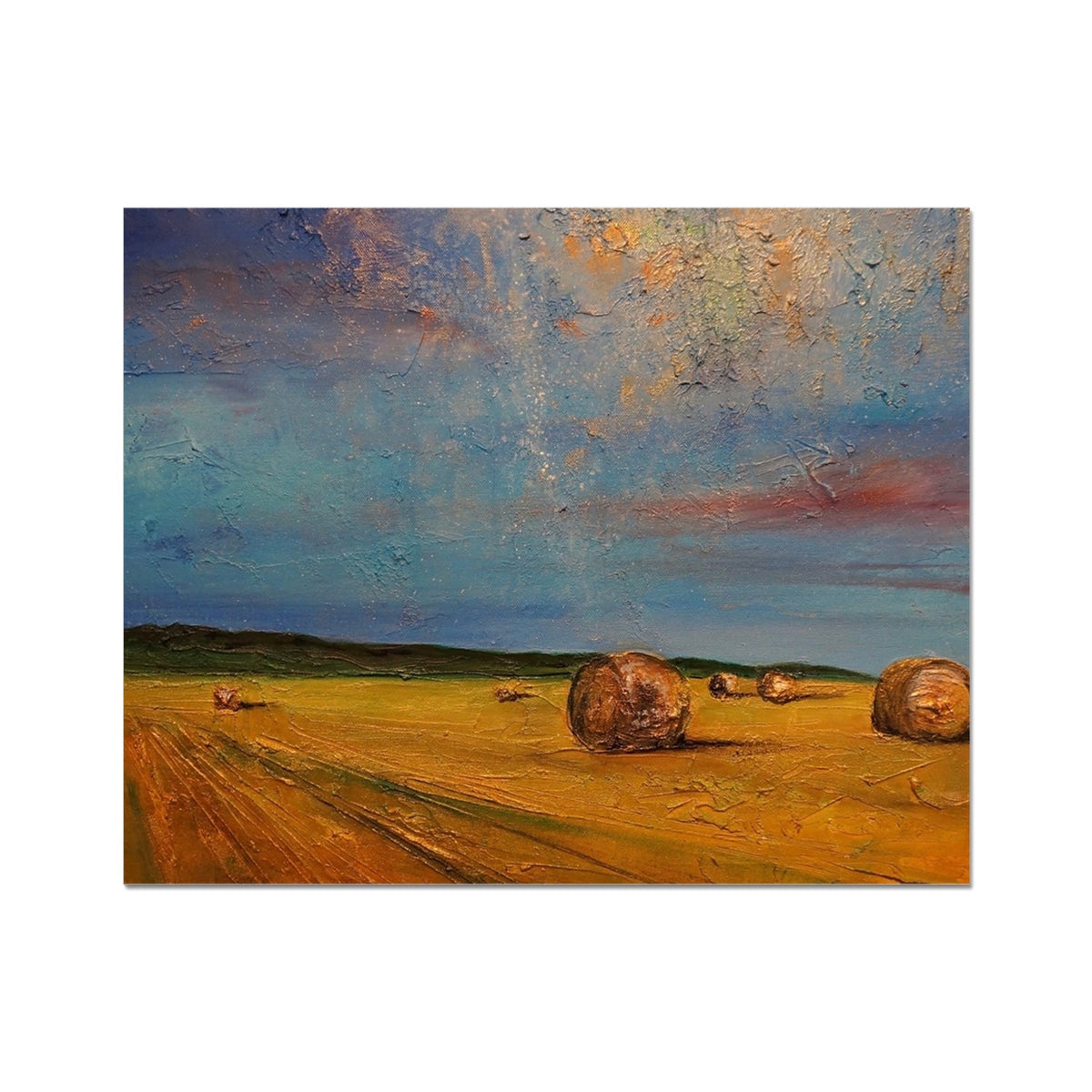 Hay Bales Painting | Artist Proof Collector Prints From Scotland