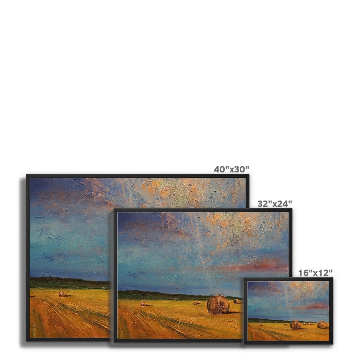 Hay Bales Painting | Framed Canvas Prints From Scotland