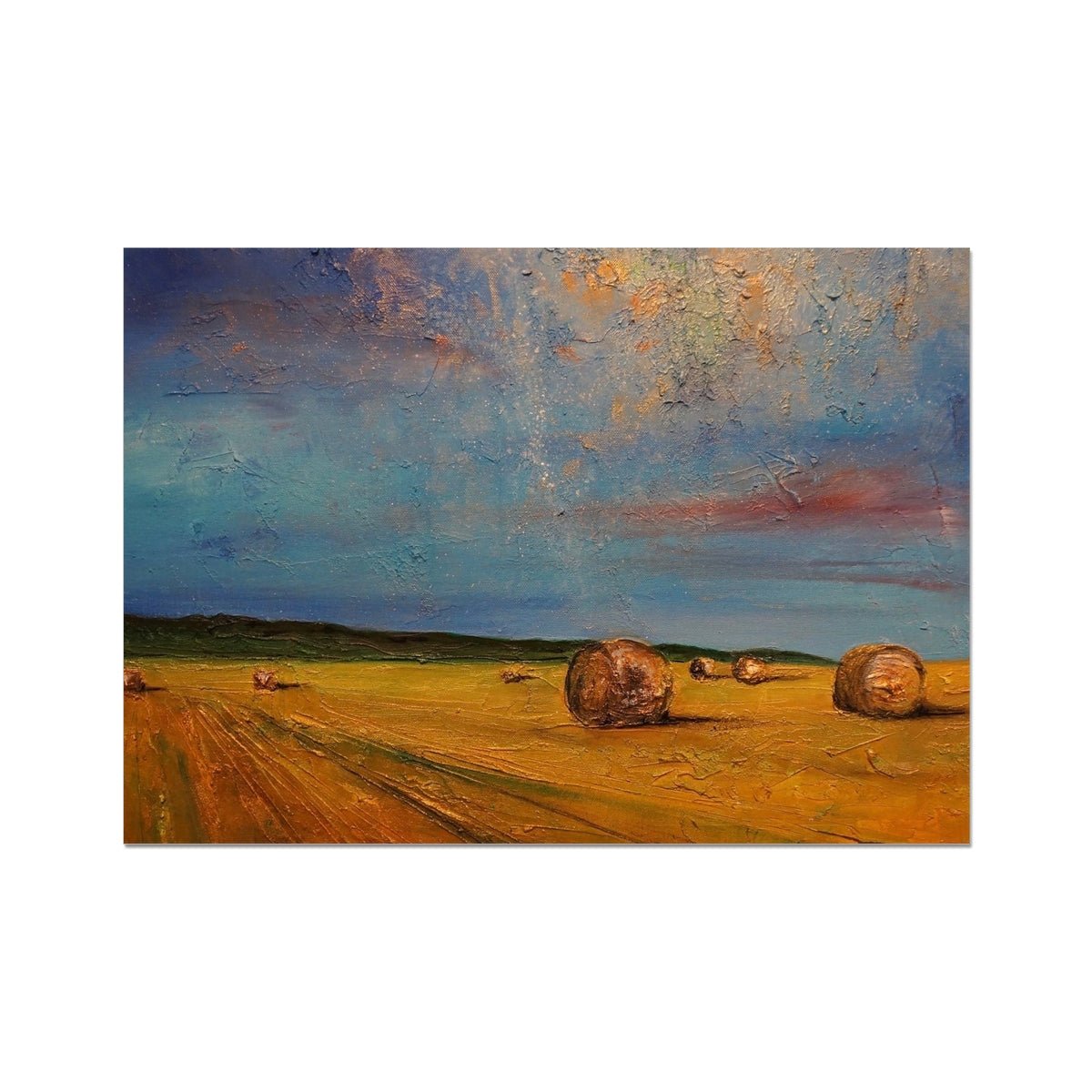 Hay Bales Painting Scotland | Signed Scottish Fine Art Prints