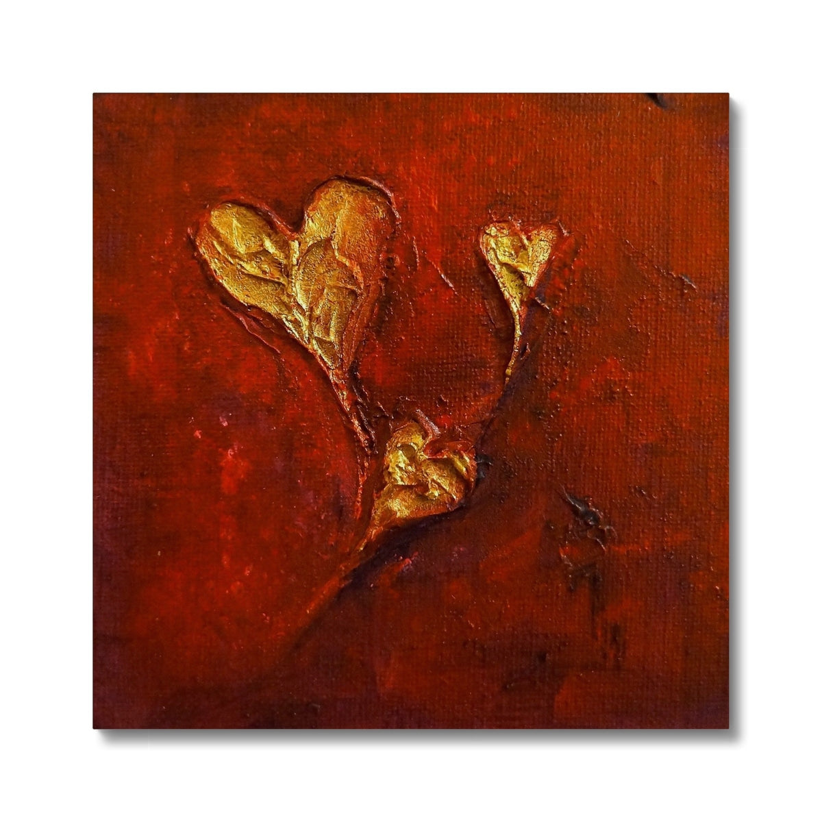 Hearts Abstract Painting | Canvas From Scotland