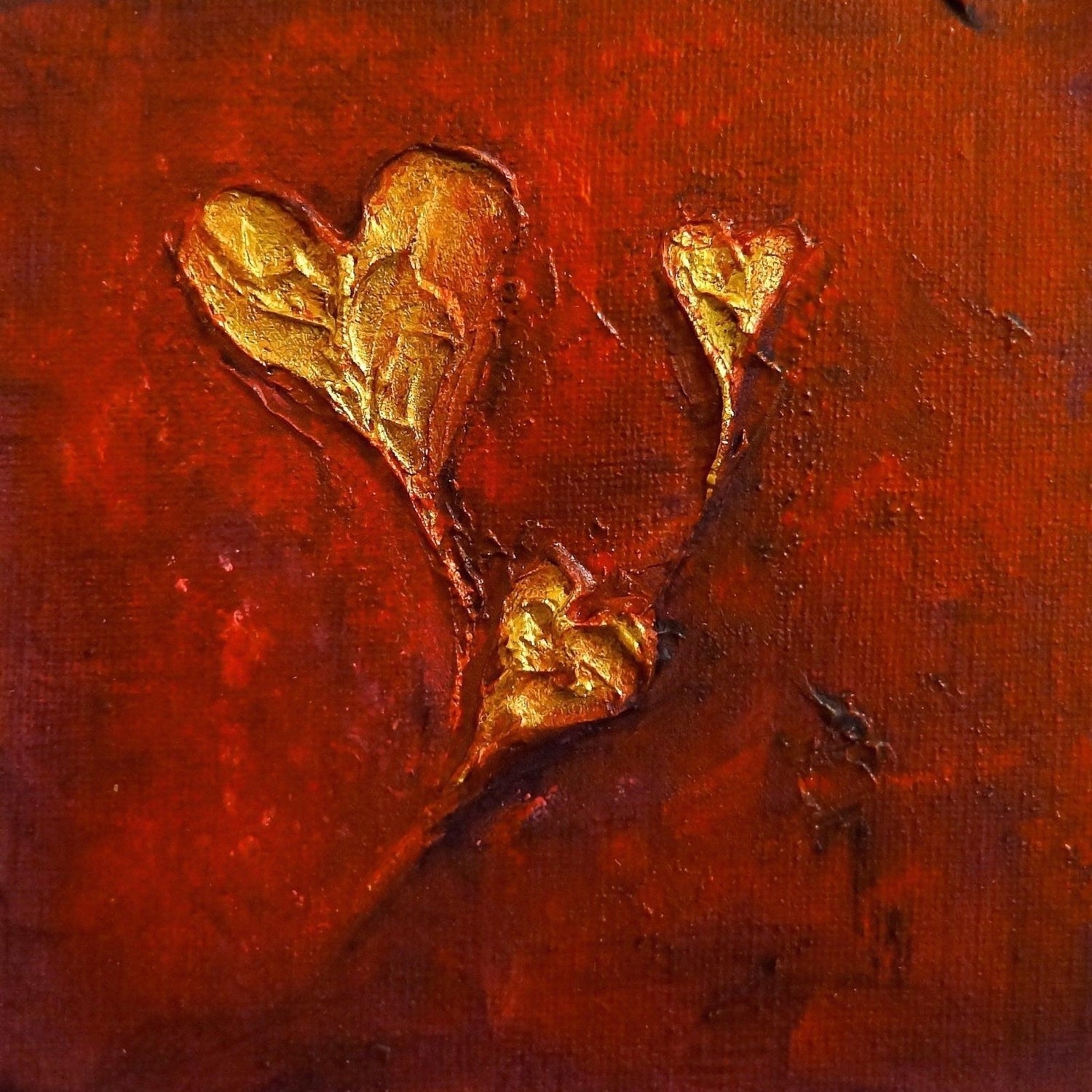 Hearts Abstract Painting Fine Art Prints