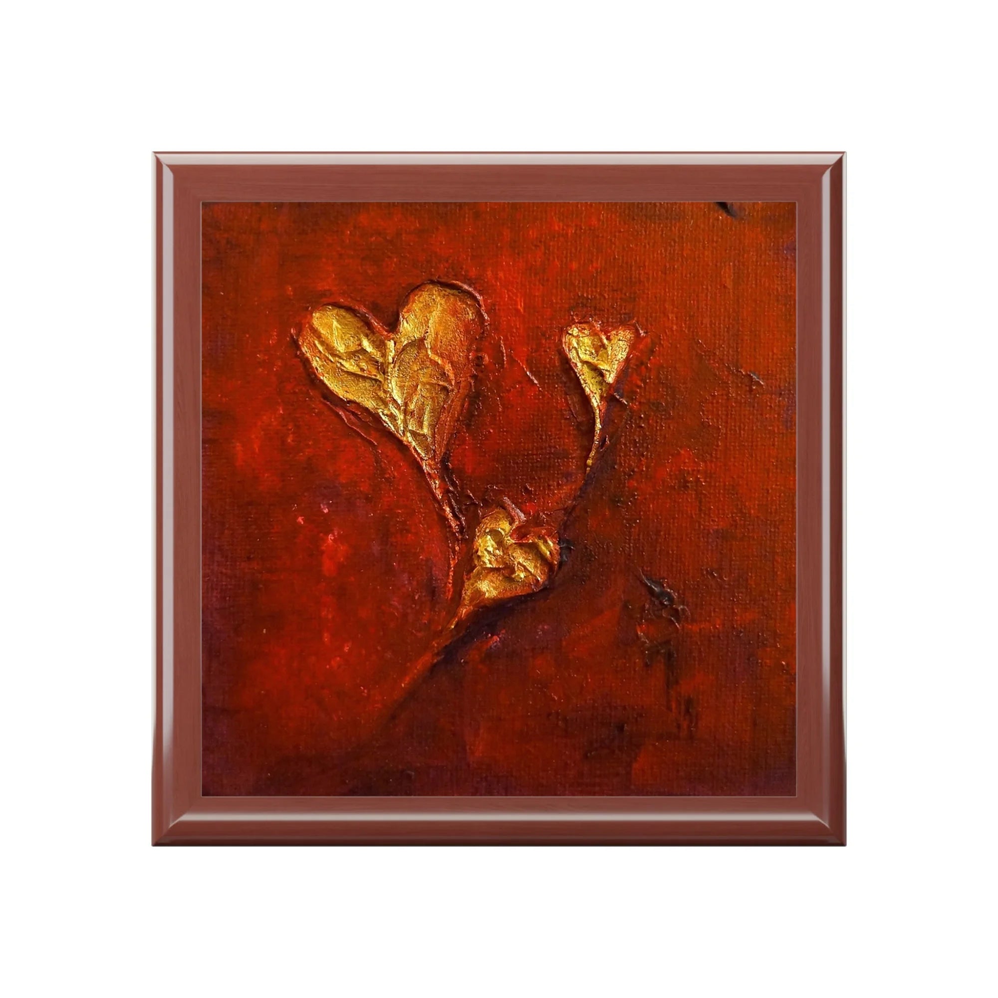 Hearts | Art Jewellery Box | Scotland - Abstract & Impressionistic Gallery Worldwide Shipping Framed Abstract Painting Scottish Prints