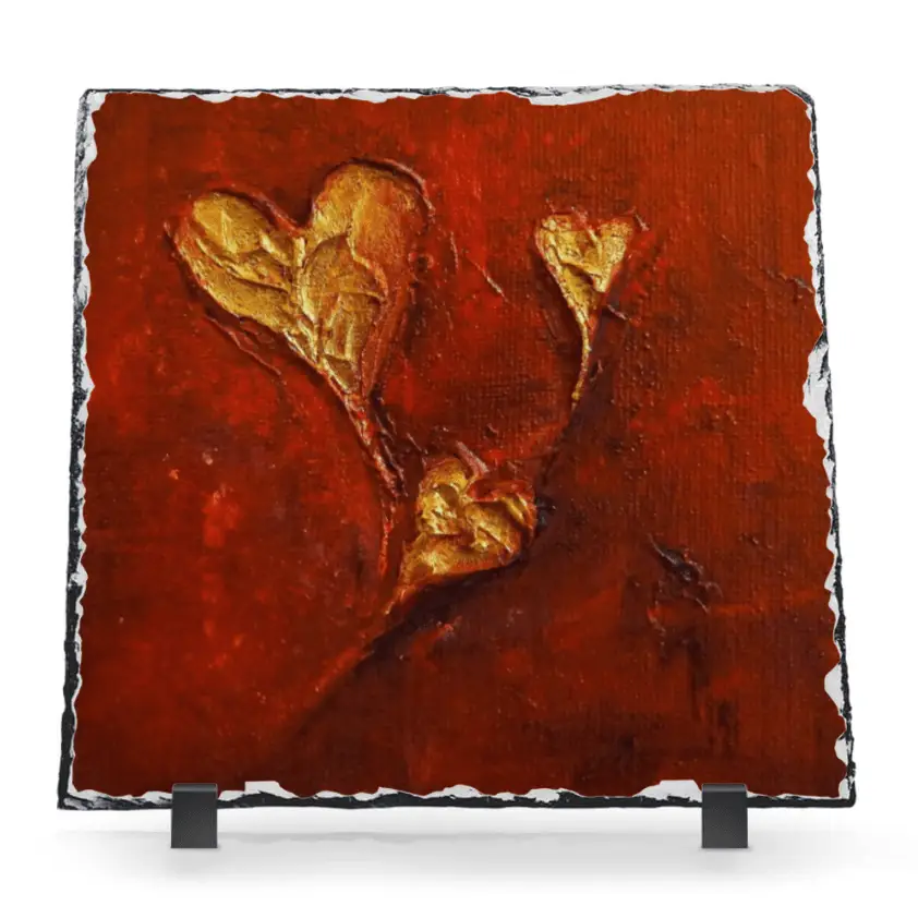 Kevin Hunter Scottish Hearts Slate Art