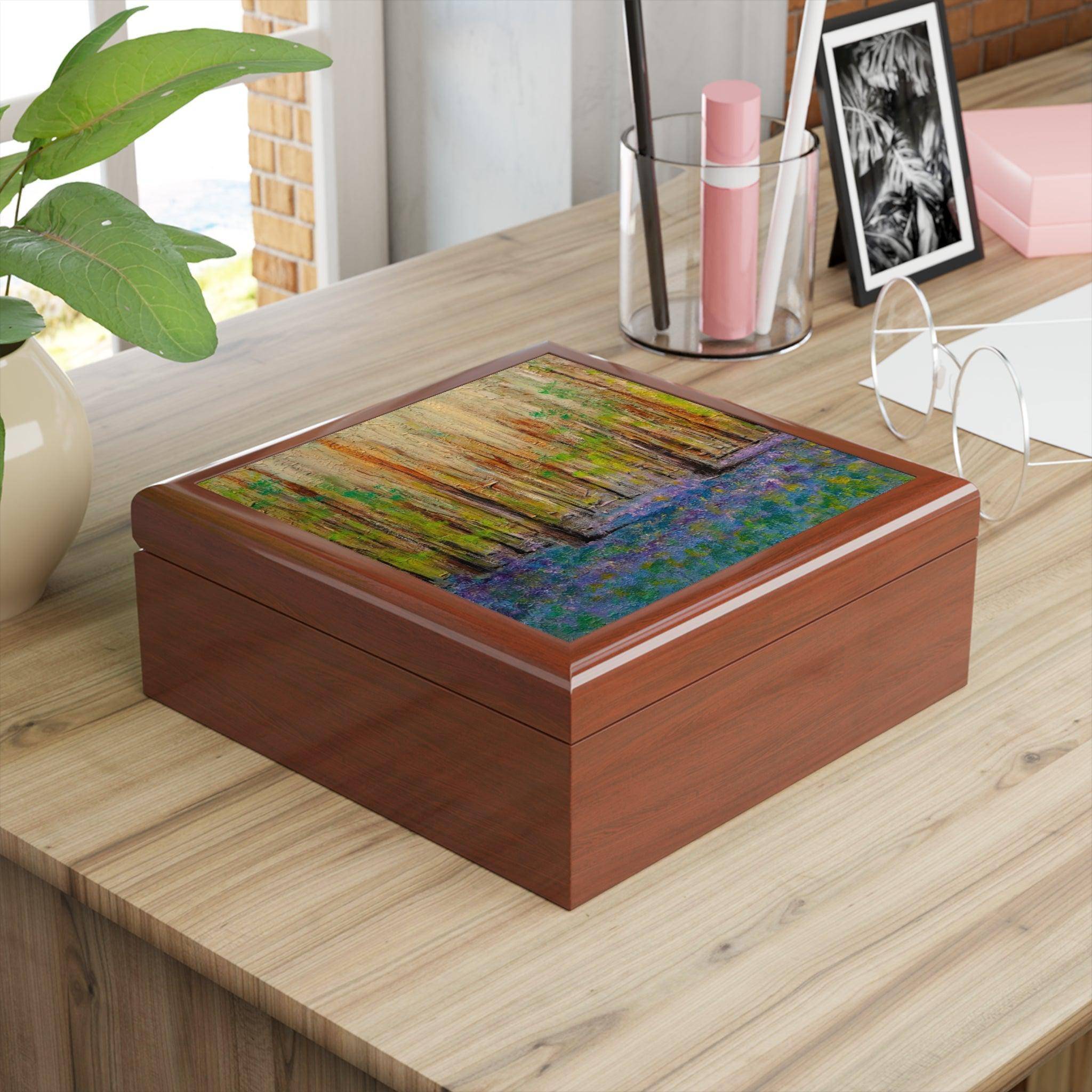 Highland Bluebells | Art Jewelry Box | Scotland