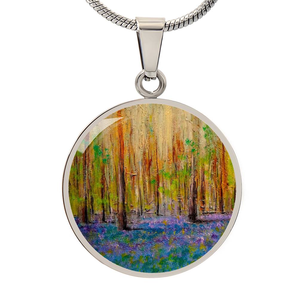 Highland Bluebells | Scottish Art Jewellery | Luxury Necklace