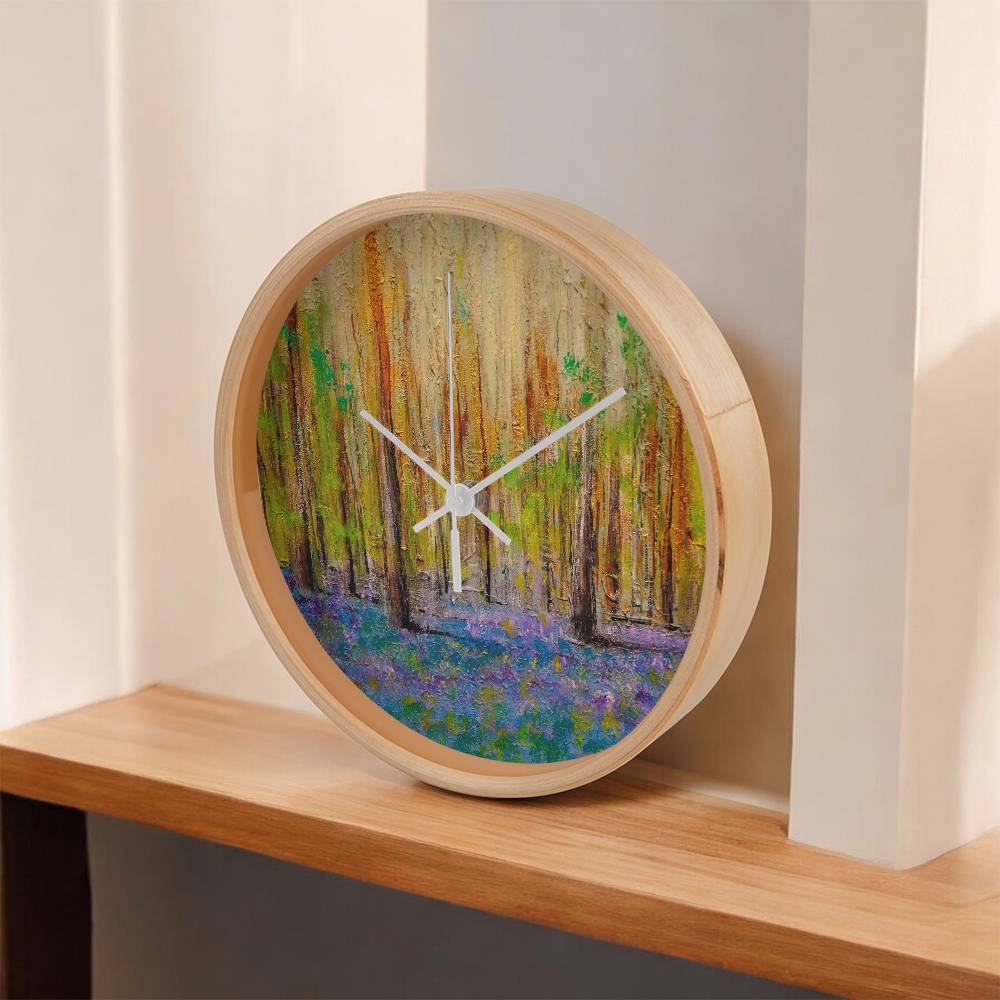 Highland Bluebells | Wall Art Clock | Scotland