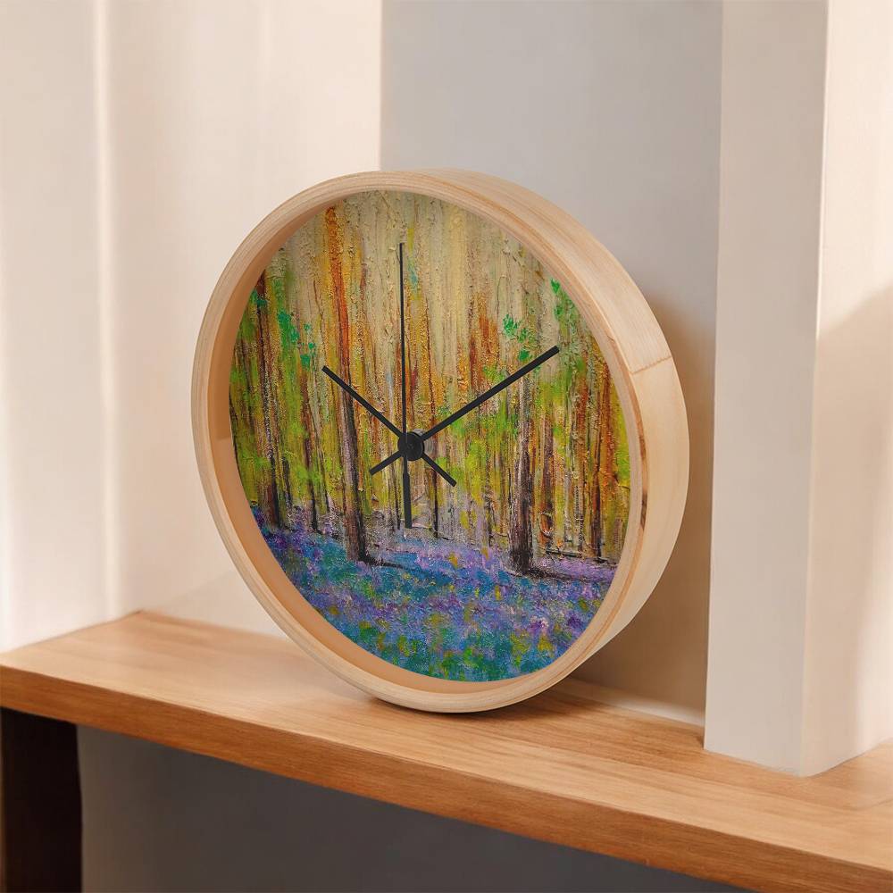 Highland Bluebells | Wall Art Clock | Scotland