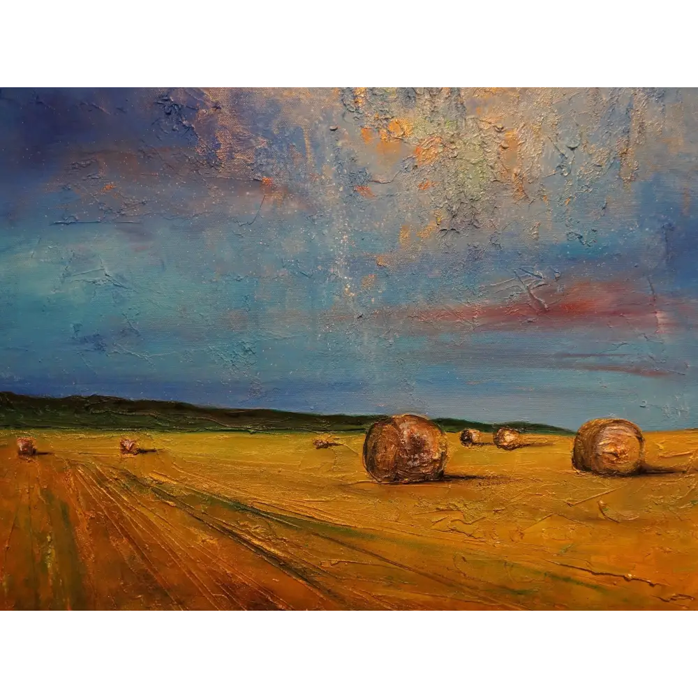Highland Hay Bales - Scottish Art Prints - Highlands & Lowlands Gallery Scotland