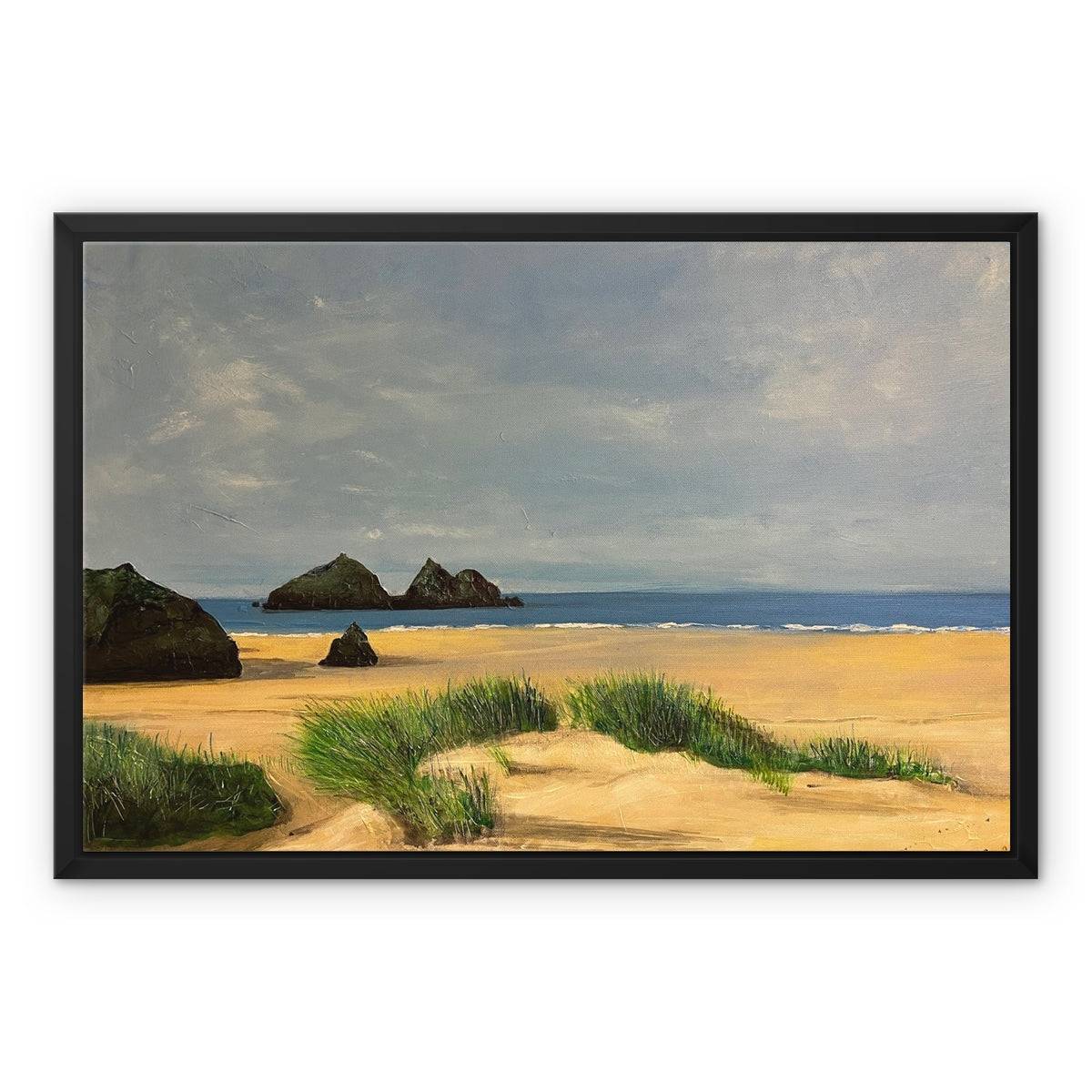 Holywell Bay Cornwall Painting | Framed Canvas Prints From Scotland