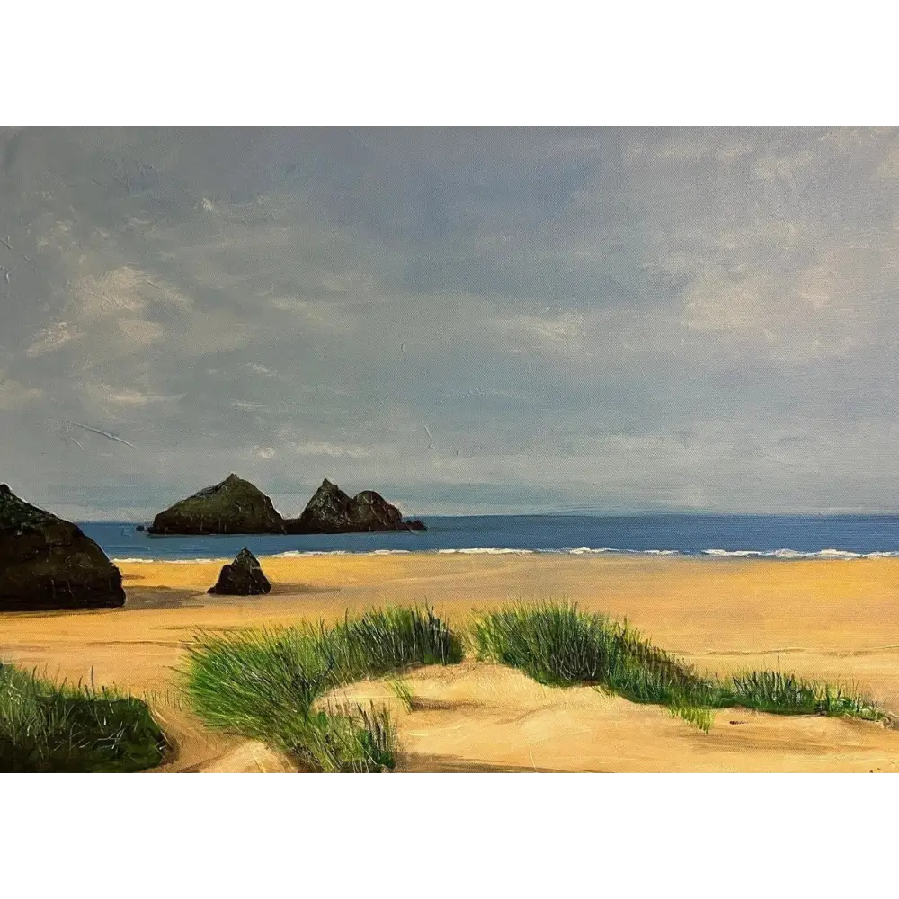 Holywell Beach Cornwall - Scottish Art Prints - World Gallery Scotland