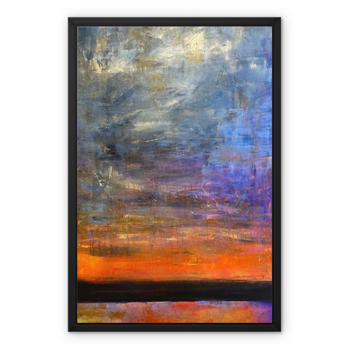 Horizon Dreams Abstract Painting | Framed Canvas From Scotland