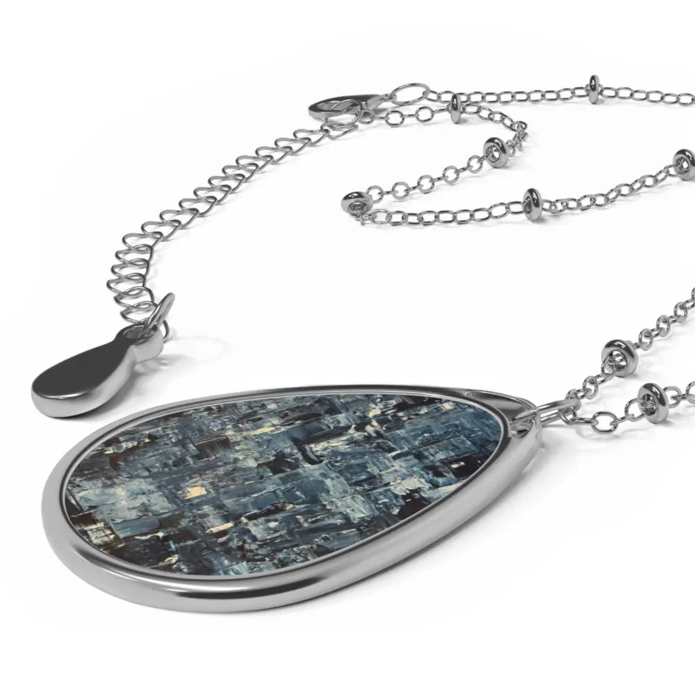 Ellipse Pendant Art Necklace Kevin Hunter Style