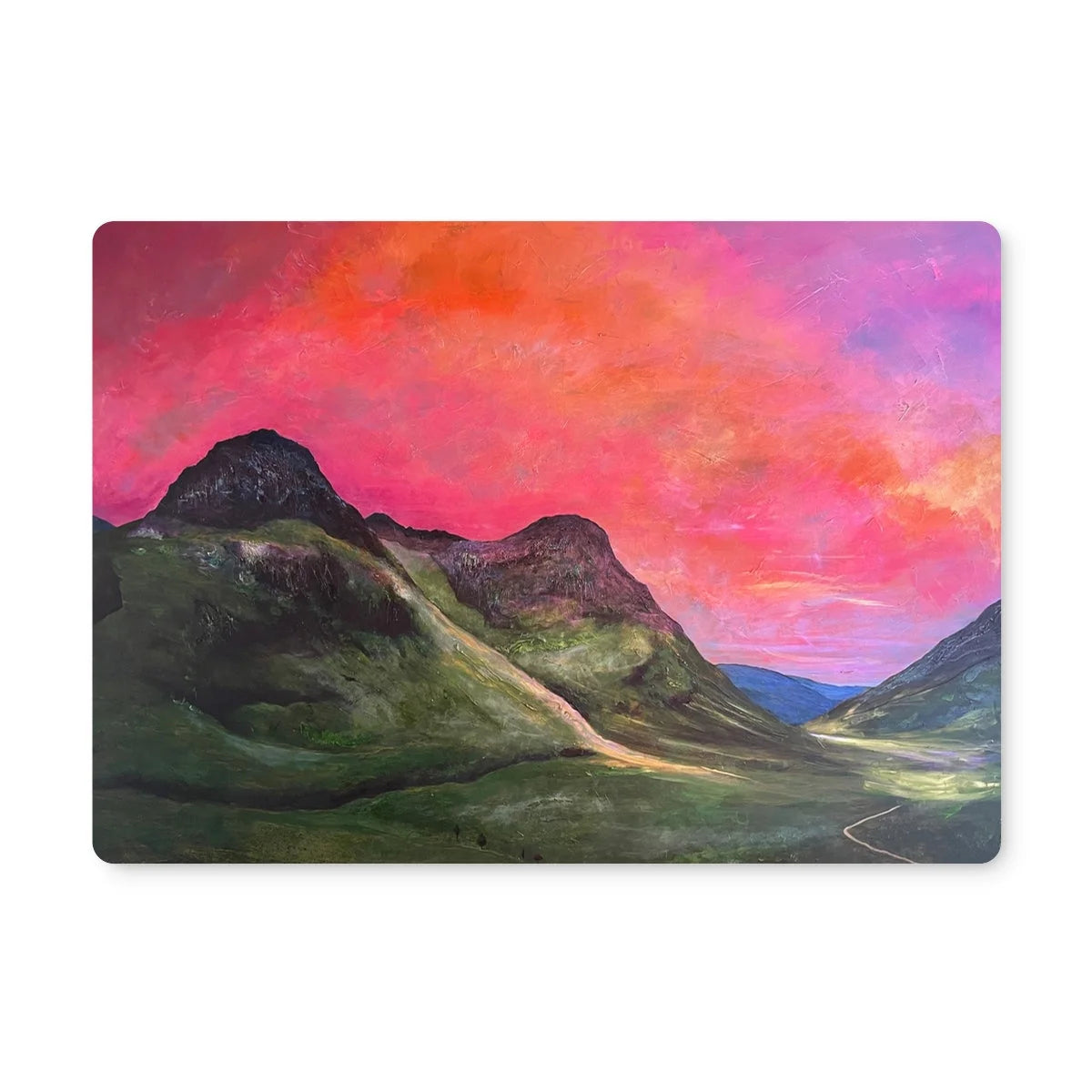 Into the Glencoe Dusk Placemat - Art Gallery Scotland Worldwide Shipping Paintings | Prints | Gifts