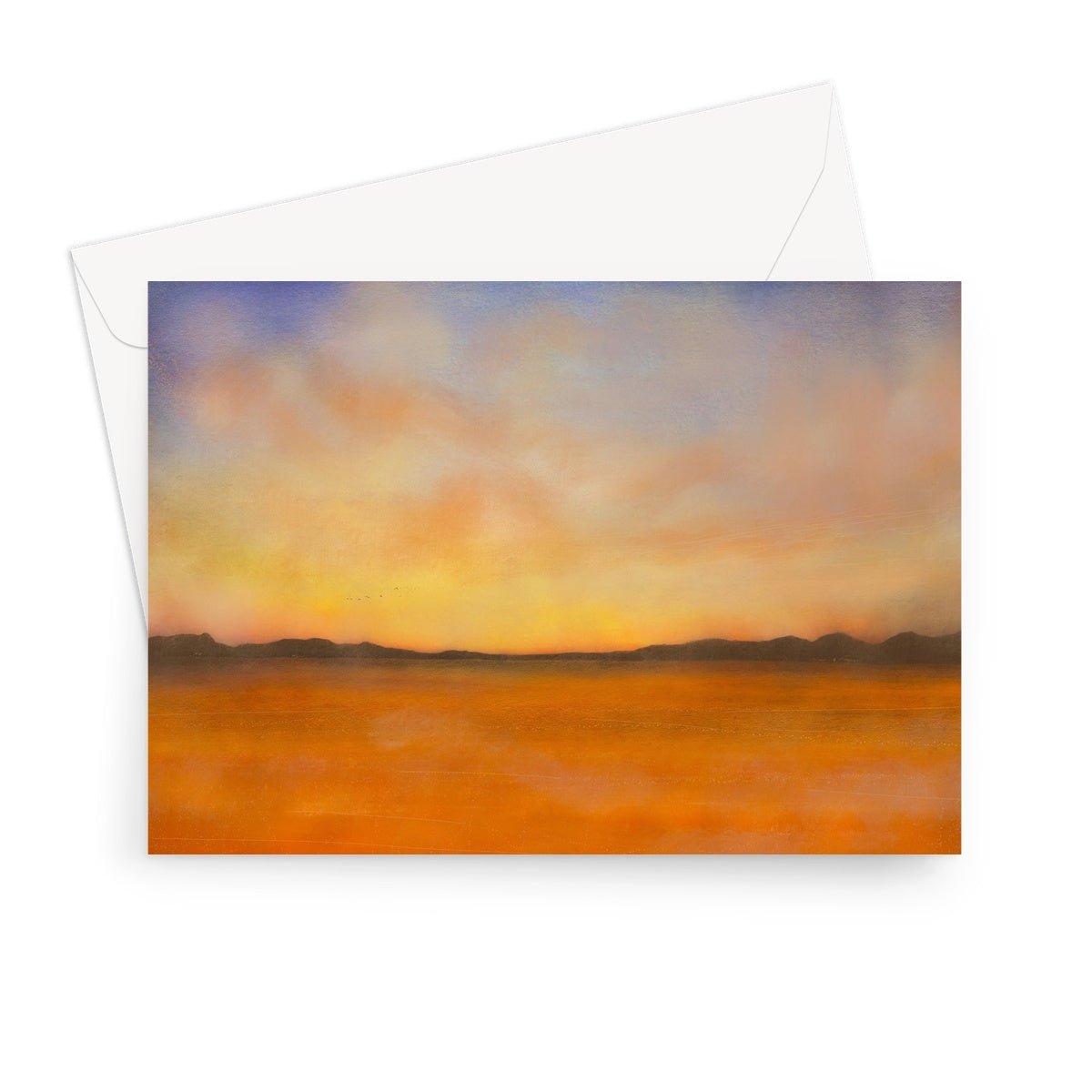 Islay Dawn Art Gifts Greeting Card-Greetings Cards-Hebridean Islands Art Gallery-7"x5"-10 Cards-Paintings, Prints, Homeware, Art Gifts From Scotland By Scottish Artist Kevin Hunter