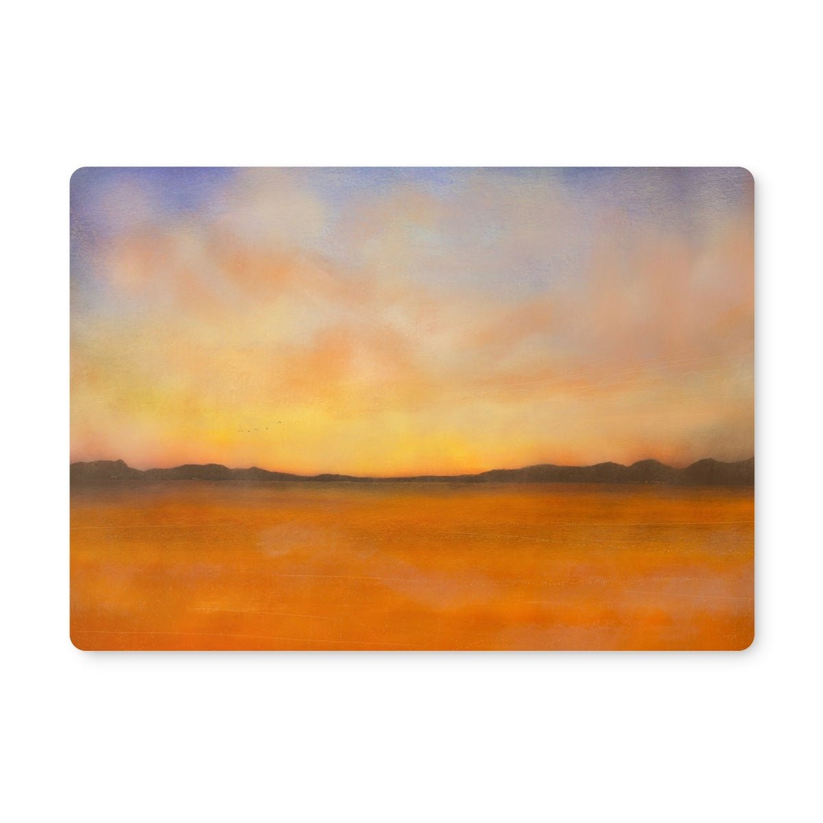Islay Dawn Art Gifts Placemat-Placemats-Hebridean Islands Art Gallery-6 Placemats-Paintings, Prints, Homeware, Art Gifts From Scotland By Scottish Artist Kevin Hunter